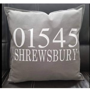 Custom zip code pillows